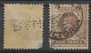 No: 63248 - VICTORIA (ESTADO ANTIGUO AUSTRALIANO) - UN VIEJO PERFIN - ¡USADO!¡! - Imagen 1 de 1