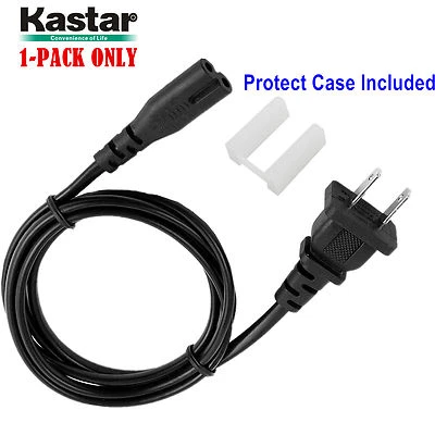 AC Power Cord 2-Prong / Pins Figure-8 for Nikon AC Adapter [US Plug 5 Feet Long] - Image 1 of 3