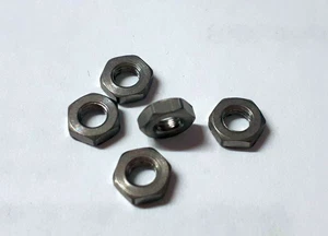 10 x Titanium Grade 1 Muttern / Nuts DIN 439 / ISO 4035 M3 - Picture 1 of 1