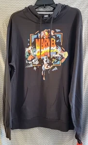 Marvel Comics Avengers Black Shirt Hoodie Men's Small Long Sleeve Lightweight - Picture 1 of 4