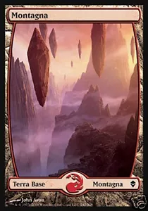 MAGIC MONTAGNA - MOUNTAIN 242 ZENDIKAR FULL ART - Foto 1 di 1