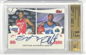 2005-06 Topps Rookie Photo Shoot S.May/Rashad McCants Auto RC BGS 9.5 w/10 Auto - Picture 1 of 2