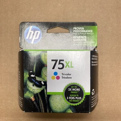 Genuine HP 75XL CB338W Tri-Color Ink Cartridge / Expire: June 2017 - Image 1 of 4