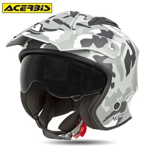CASCO ACERBIS JET ARIA OPACO URBAN CAMO-BROWN MIMETICO MILITARE MOTO SCOOTER - Imagen 1 de 9