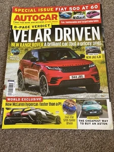 Autocar Magazine - 26 July 2017 - Range Rover Velar McLaren 570S Volvo XC60 - Picture 1 of 4