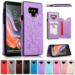 Leather Flip Wallet Phone Case For Samsung Galaxy S10 S9S8 Plus Note 10 98 Cover - Picture 1 of 30