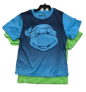 Nickelodeon TMNT Leonardo Little Boys' 2-Piece Tee Set Green/Blue - Picture 1 of 4