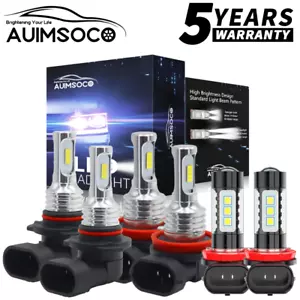 For Lexus LX570 Sport Utility 5.7L 2008-2011 LED Car Light Fog Light Bulbs Combo - Picture 1 of 14