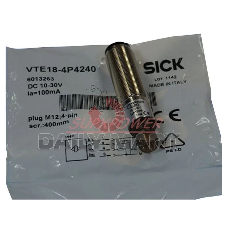SICK VTE18-4P4240 V18 4-Pin Connector Reflective Photoelectric Proximity Sensor - Image 1 of 1
