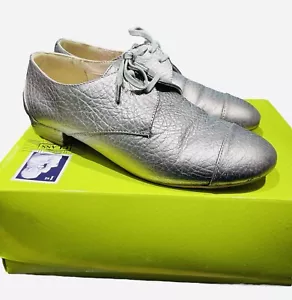 Ted Baker Loafers Lace up Metallic With Box - Picture 1 of 9