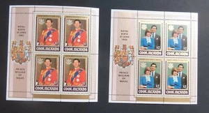 Islas Cook 1982 Royal Baby Prince William SG838/41 hojas montadas sin montar o nunca montadas - Imagen 1 de 1