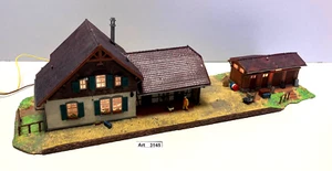 Molino de correr de estación Kibri 9501 H0 con dependencias, 3x iluminación, 1:87, RARO - Imagen 1 de 9