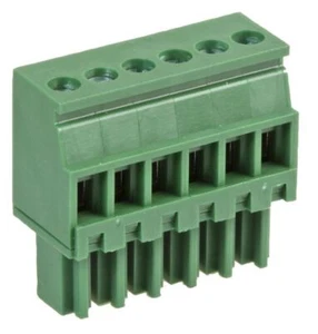 MULTICOMP PRO - 3.5mm Pluggable Terminal Block, Plug - R/A, 6 Way, 8A - Picture 1 of 2