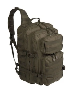 MIL-TEC LARGE 29 LITRE GREEN MILITARY SINGLE SHOULDER BACKPACK - Picture 1 of 2