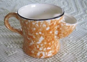 1974 Stangl Pottery Town and Country Honey Spongeware Shaving Mug #5287 - Picture 1 of 1