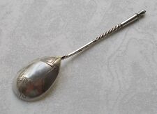 Rare Stylish Dessert Spoon From 84er/875 Sterling Silver Russia Um 1900