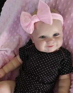 20in Cute Lifelike Reborn Baby Dolls Handmade Realistic Vinyl Silicone Toy - Picture 1 of 4