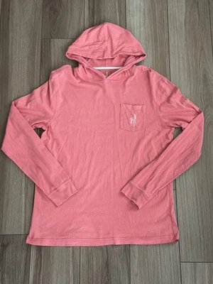 Johnnie-O Sudadera con Capucha Manga Larga Rosa Salmón Ligera Bolsillo Izquierdo en el Pecho Para Hombre’s Med Foto 1 de 4