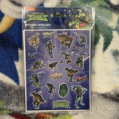 Rise Of The Teenage Mutant Ninja Turtles Stickers 4 Pack 2018 Rare TMNT - Image 1 of 4