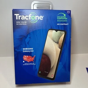 Tracfone Prepaid Samsung Galaxy A12 5G (32GB) CDMA LTE - Black NEW No Contract - Picture 1 of 7