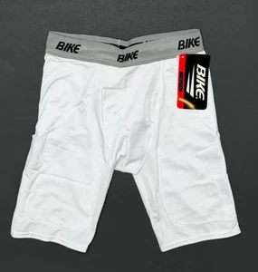 Bicicleta, Juvenil, Pantalones Cortos de Compresión, 6 Bolsillos para Almohadillas, Blanco. Talla: Juvenil Grande - Imagen 1 de 6