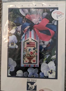 Shepherd's Bush "Flag Tag" Cross Stitch Chart w/Remaining Threads - Picture 1 of 2