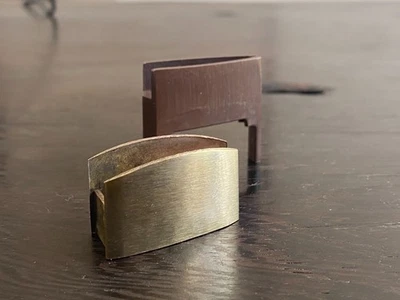 Two Part parts Brass Habaki For Japanese Samurai Sword Katana Fitting - Image 1 of 4