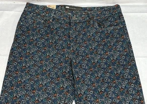 Levi’s Jeans Mid Rise Ankle Skinny All Over Print Floral Pant Denim Womens 10/30 - Picture 1 of 11