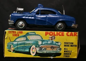 Vintage Tin Toy 1956 Buick Century Police Car Empire Made Hong Kong 1960's MIB - Picture 1 of 15