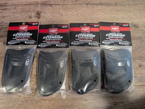 (4) RAWLINGS EXT RHH RHB BATTER HELMET EXTENSION Fits Vapor RCFH & R16 JR & SR - Picture 1 of 3
