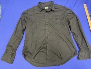 Fox Slim Fit XL Men’s Button Down Long Sleeve Shirt Black - Picture 1 of 6