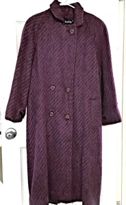 Vintage Paul Levy Designs Damen Fuzzy Long Mohair Mantel - Bild 1 von 11