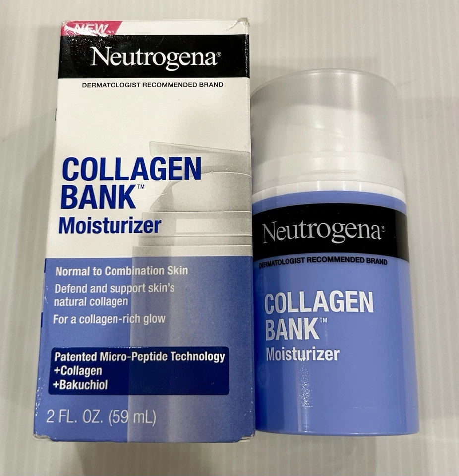 Banco de colágeno Neutrogena crema hidratante 2 fl. oz | Bakuchiol, piel brillante y regordeta NUEVO Foto 1 de 4