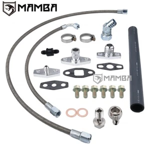 Turbo Oil Feed & Return line Kit Ford Falcon BA BF XR6 Garrett GT3788R GT4088R - Picture 1 of 7