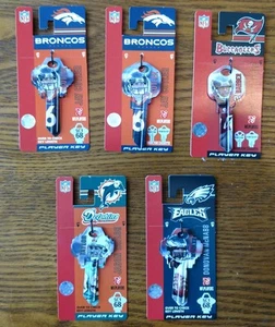 Llaves en blanco con licencia de la NFL - Schlage y Kwikset - varios equipos y jugadores - Imagen 1 de 11