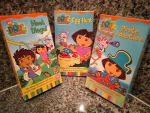 Dora The Explorer "VHS tapes" (ONE CASSETTE IS FACTORY SEALED) - Picture 1 of 3