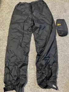 Vintage REI Mens Womens Unisex Medium M Rain Pants Packable w/ Stuff Bag - FS!!! - Picture 1 of 8
