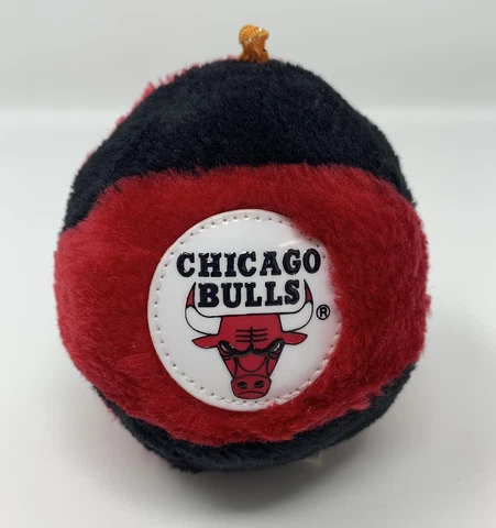 Sport Pillows NBA Chicago Bulls Plush Stuffed Basketball Black Red Small 3.5” Cover