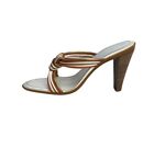 TOD'S Women's Italy Leather Dark Gold Orange Sandal Size 7 US 37 EU NWD NEW