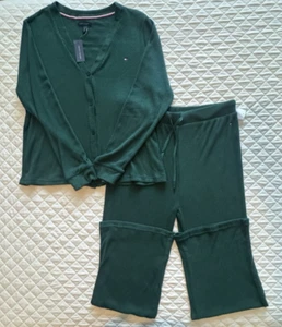 Tommy Hilfiger Mujer XL Conjunto Pijama Verde - Imagen 1 de 4