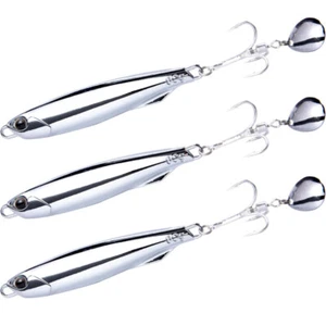 Lot 5pcs Metal Jig Fishing Lures Casting Jigging Spoon Baits Tackle 10g-80g - Picture 1 of 14