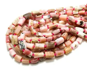 Chips opale rosa liscio naturale tubo pepita grezzo pietre preziose naturali perline PGS165L - Foto 1 di 3