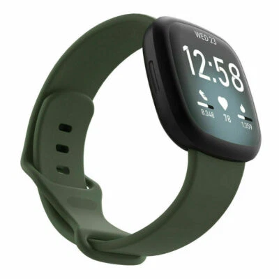 For Fitbit Versa 3 4 Sense 2 / Watch Strap Replacement Silicone Sport Wrist band - Image 1 of 4