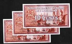 Indochine, 10 Cents Type 1939 In SUP Followed By 3 Numbers - Picture 1 of 2