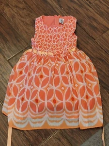 Rare Editions Coral/Peach Party Dress Girls Size 8 - Picture 1 of 6