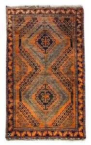 Amazing Hand Knotted Vintage Afghan Balouch Wool Area Rug 6 x 3 Ft - Picture 1 of 14