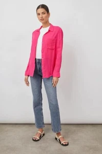 Brand New Rails Ellis Shirt - Hibiscus $168 - Picture 1 of 8