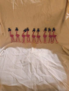 9 Pink Flamingo Bendable 4th Of July Themed - Picture 1 of 3