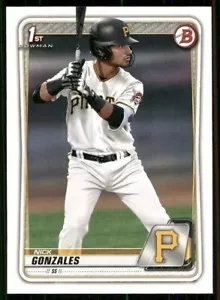 Bowman Draft 2020 primera base papel Prospect BD81 Nick Gonzales Piratas - Imagen 1 de 2