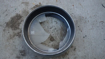 1963-64 别克 riviera 燃油温度油压力表 边框和碎玻璃 — 第 1/4 张图片